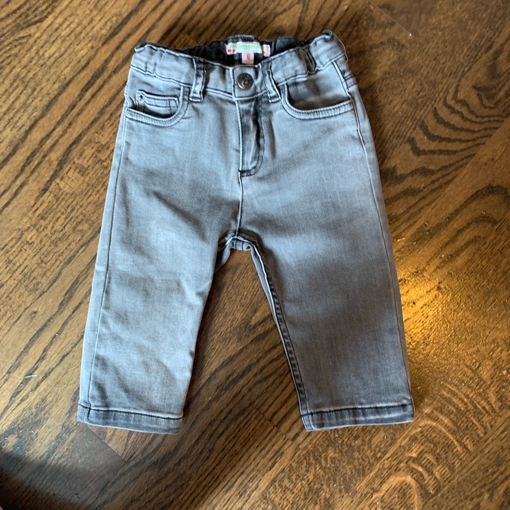 Bonpoint infant grey denim 6months